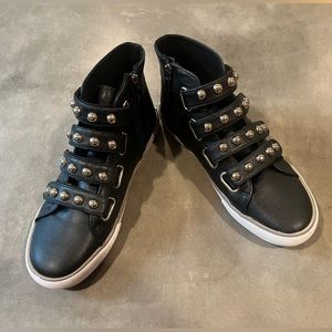 Amiana leather high tops, NEW IN BOX